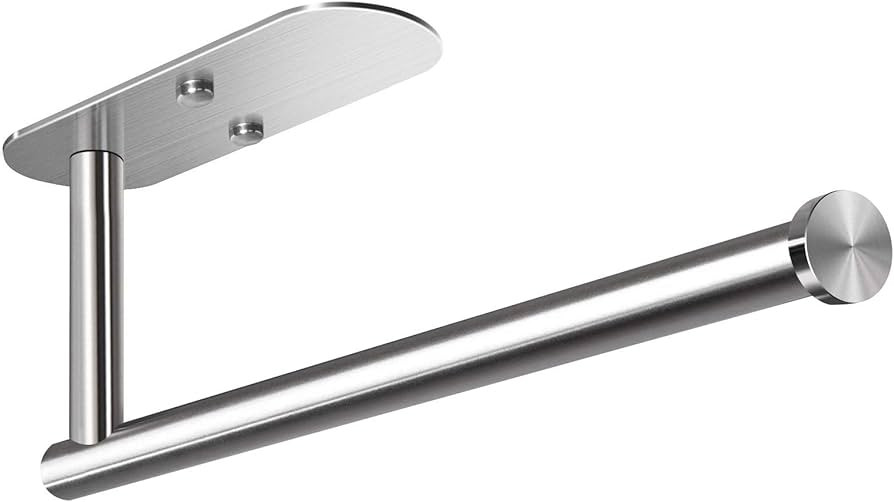 VAEHOLD Adhesive Paper Towel Roll Holder for Kitchen Under Cabinet Mount, Wall Mounted, SUS304 St... | Amazon (US)