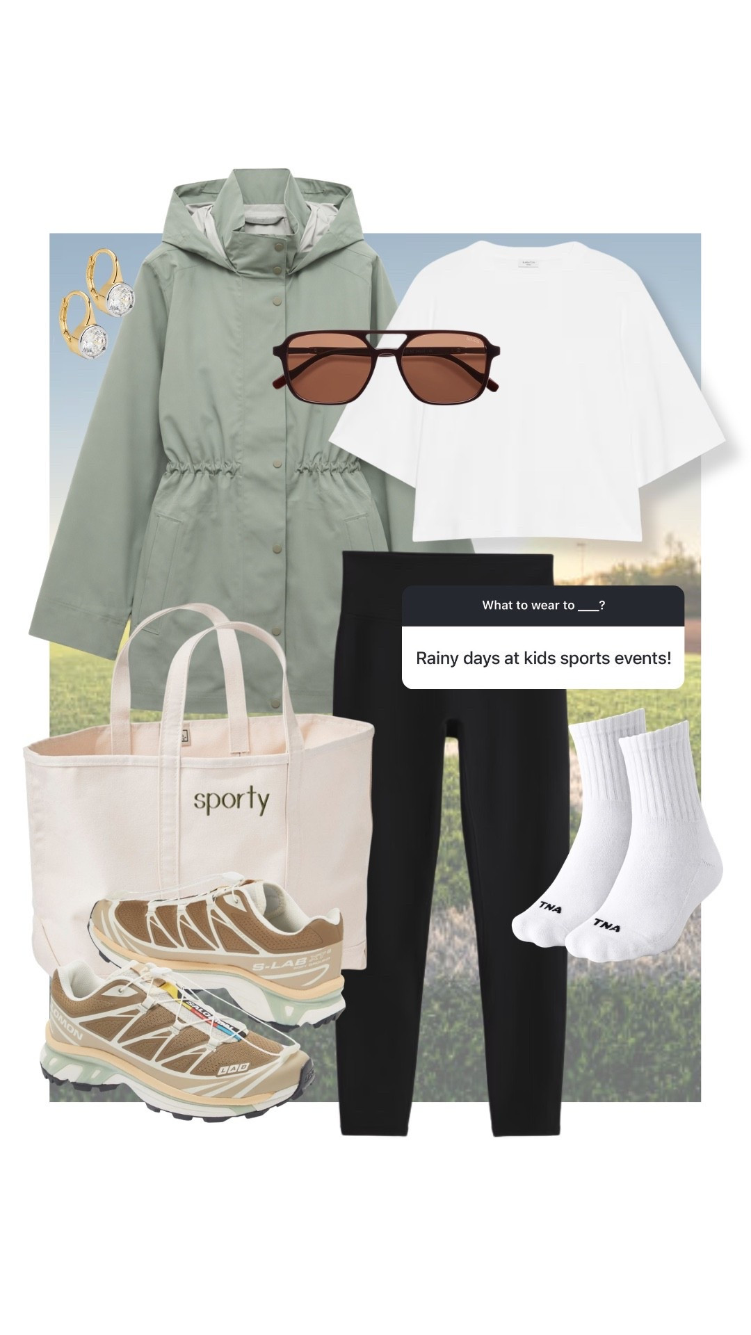 What to wear for a rainy day at kids sport events! Code KATHLEEN20 for discount on earrings! #kathleenpost

Spring errands outfit, rainy day outfit, school drop off, school pick up, walking outfit, athleisure 

#LTKmomlife #LTKootd #LTKSeasonal
