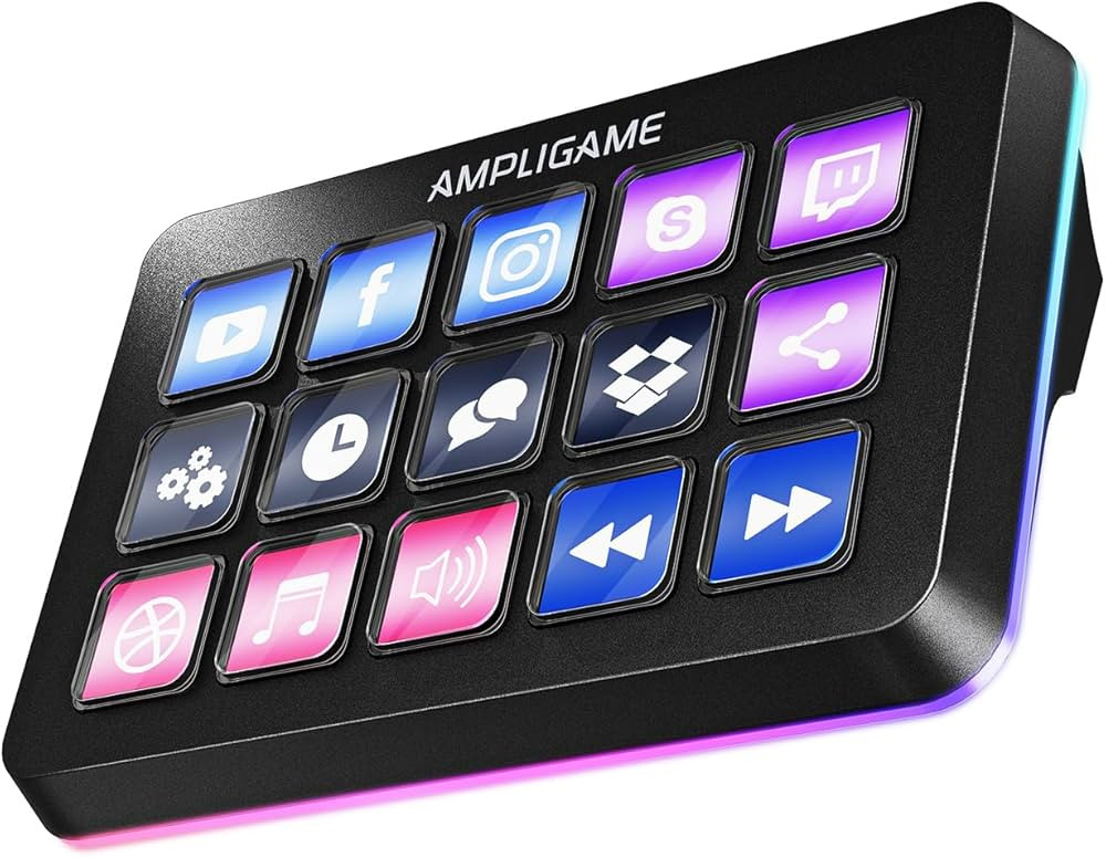 Fifine AmpliGame Stream Controller with 15 Macro Keys, Streaming Keyboard with Trigger Actions in... | Amazon (US)