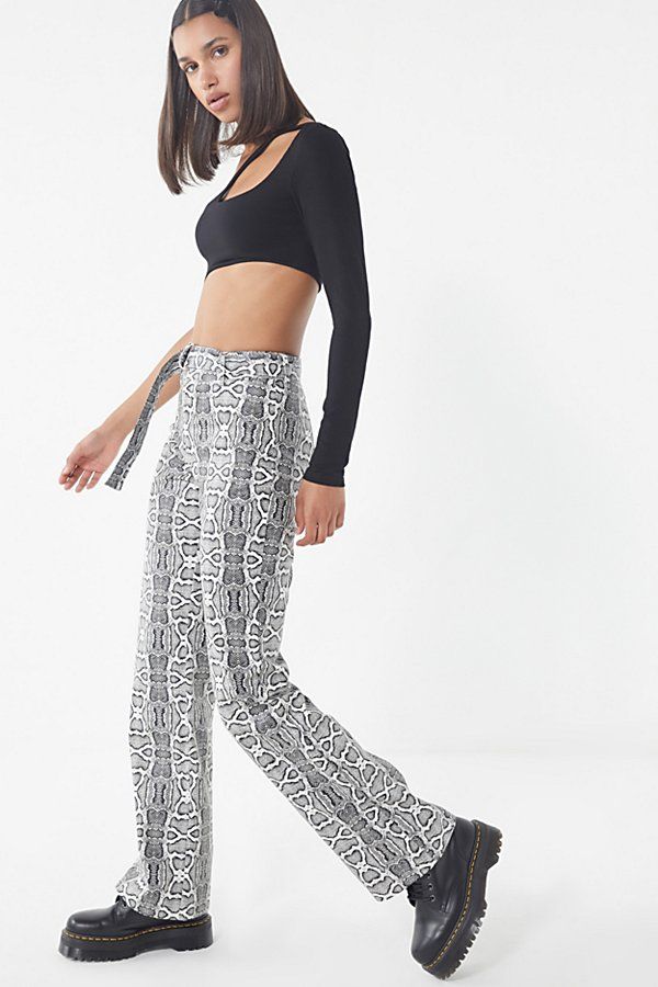 I.AM. GIA Shiraz Snake Print Pant - Assorted XS at Urban Outfitters | Urban Outfitters (US and RoW)