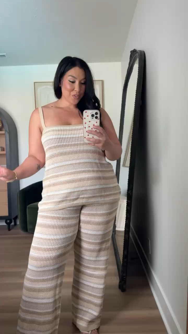 Chic matching set for summer! Wearing a size XL top and XXL pants!
-
-
-
Summer outfit, resort wear, matching set, beach outfit, coverup, resort style, midsize style, midsize fashion

#LTKootd #LTKMidsize #LTKSeasonal