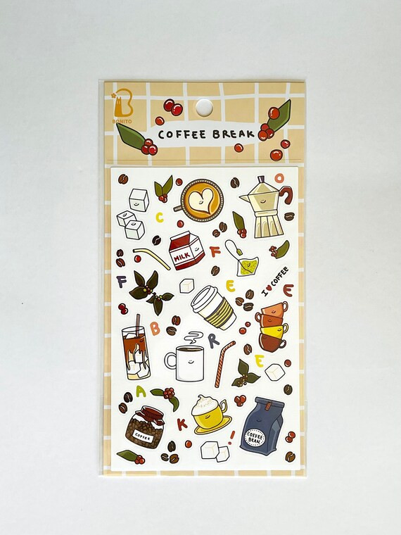 Bonito Coffee Break B6027 Stickers Planner Stickers Deco - Etsy India | Etsy ROW
