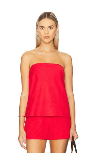 Celeste Sleeveless Top in Red | Revolve Clothing (Global)