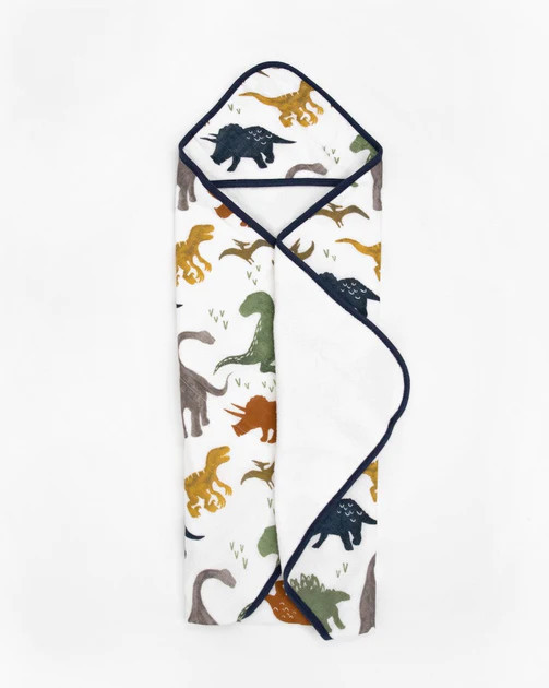 Infant Hooded Towel - Dino Friends | Little Unicorn