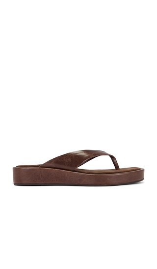 Tony Bianco Kyra Flip Flop in Chocolate. - size 9 | Revolve Clothing (Global)