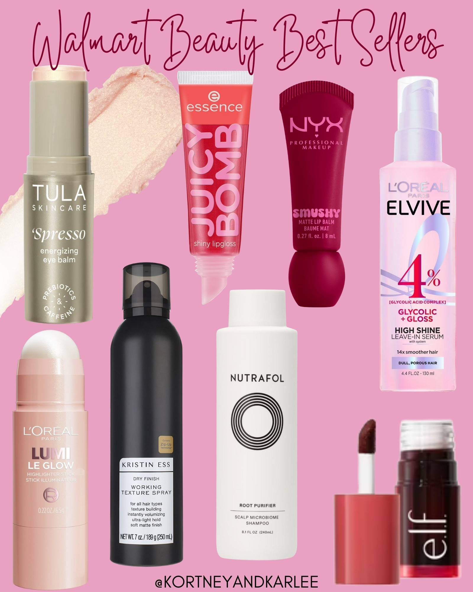 Walmart Beauty Best Sellers!

Kortney and Karlee | #kortneyandkarlee #LTKfindsunder50 #LTKfindsunder100 #LTKtravel 