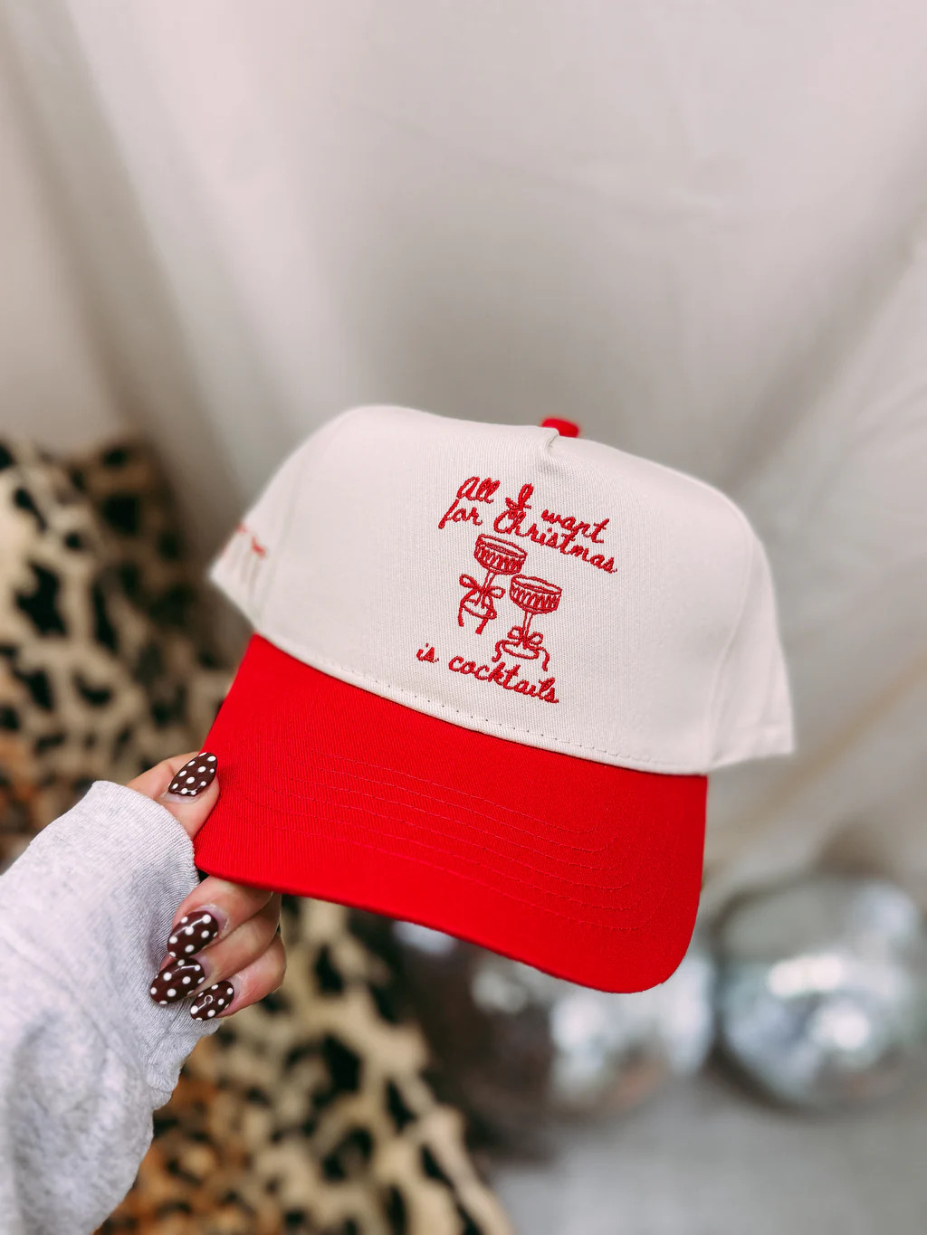 all i want for christmas trucker hat | Etta & East