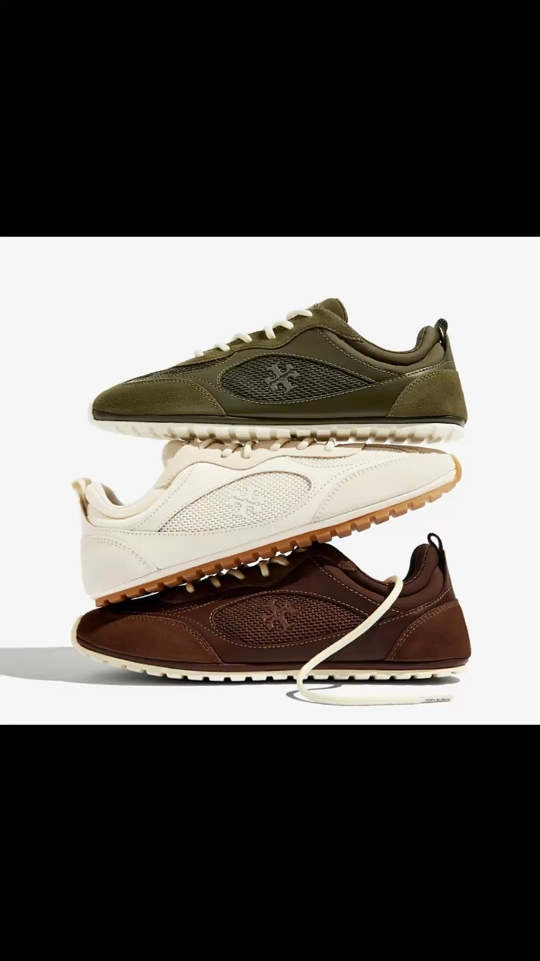 Stacking these Tory Burch Field Sneakers in olive green, crisp white, and rich brown – the ultimate quiet luxury trio for effortless outfits! 🏃‍♀️✨ Lightweight mesh + suede = all-day comfort that slays from yoga to errands. Which color are you grabbing? Shop my LTK for direct links (under $250 steals!) 👇 #ToryBurchField

#LTKootd #LTKNYFW #LTKActive