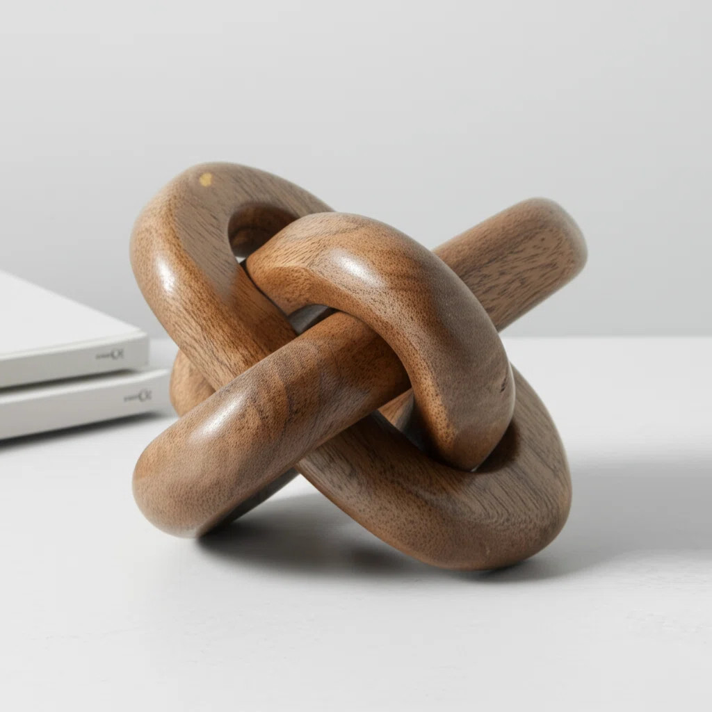 Medich Neutral Wood Decorative Knot Figurine | Wayfair North America