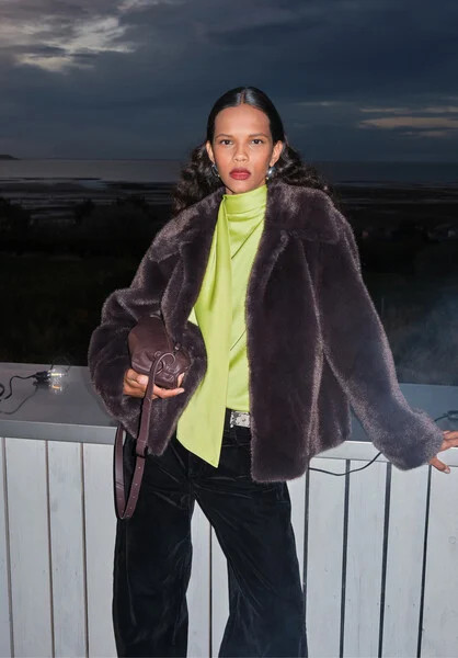 Freya Faux Fur Coat | Hush UK