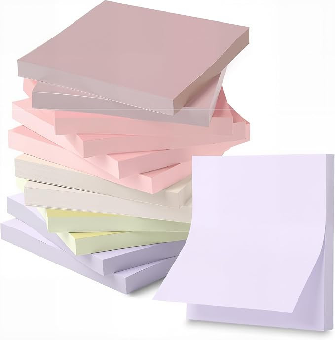 Mr. Pen- Sticky Notes, 3"x3", 12 Pads, 600 Sheets, Blooming Reverie | Sticky Notes Bulk, Self-Sti... | Amazon (US)