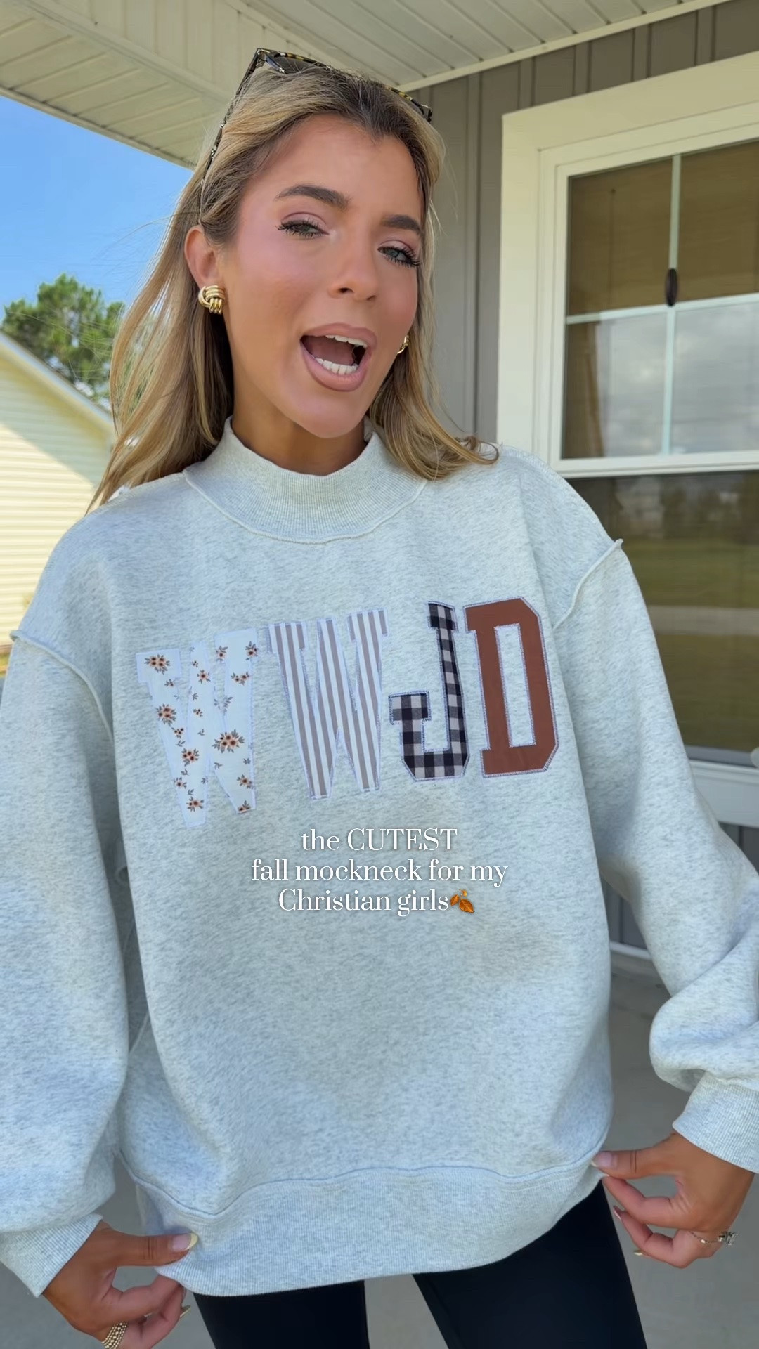 SUCH a cute pullover for my Christian girls!🤎 loveee the patchwork letters and love that it's actually cute😅 wearing size L! Quality is 10/10!
#christianapparel #boutiqueclothing #churchtiktok #christiangirl #christiantiktok

#LTKU #LTKSeasonal #LTKootd