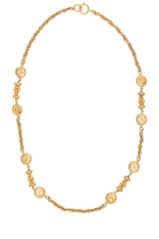 Chanel Necklace in Metallic Gold | FWRD 