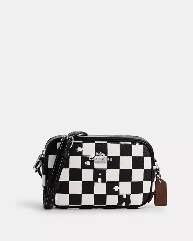 Mini Jamie Camera Bag With Checkerboard Print | Coach Outlet US