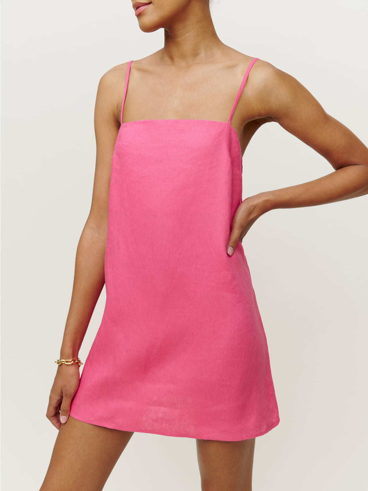 Aubree Linen Dress | Reformation (Global)