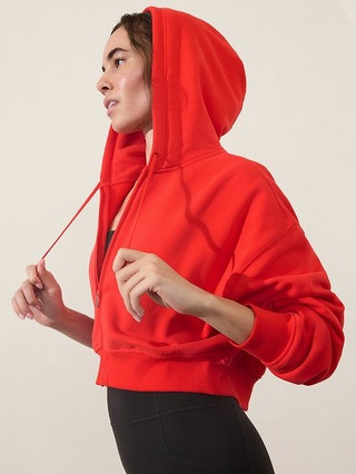 Forever Fleece Ultra Crop Full Zip | Athleta