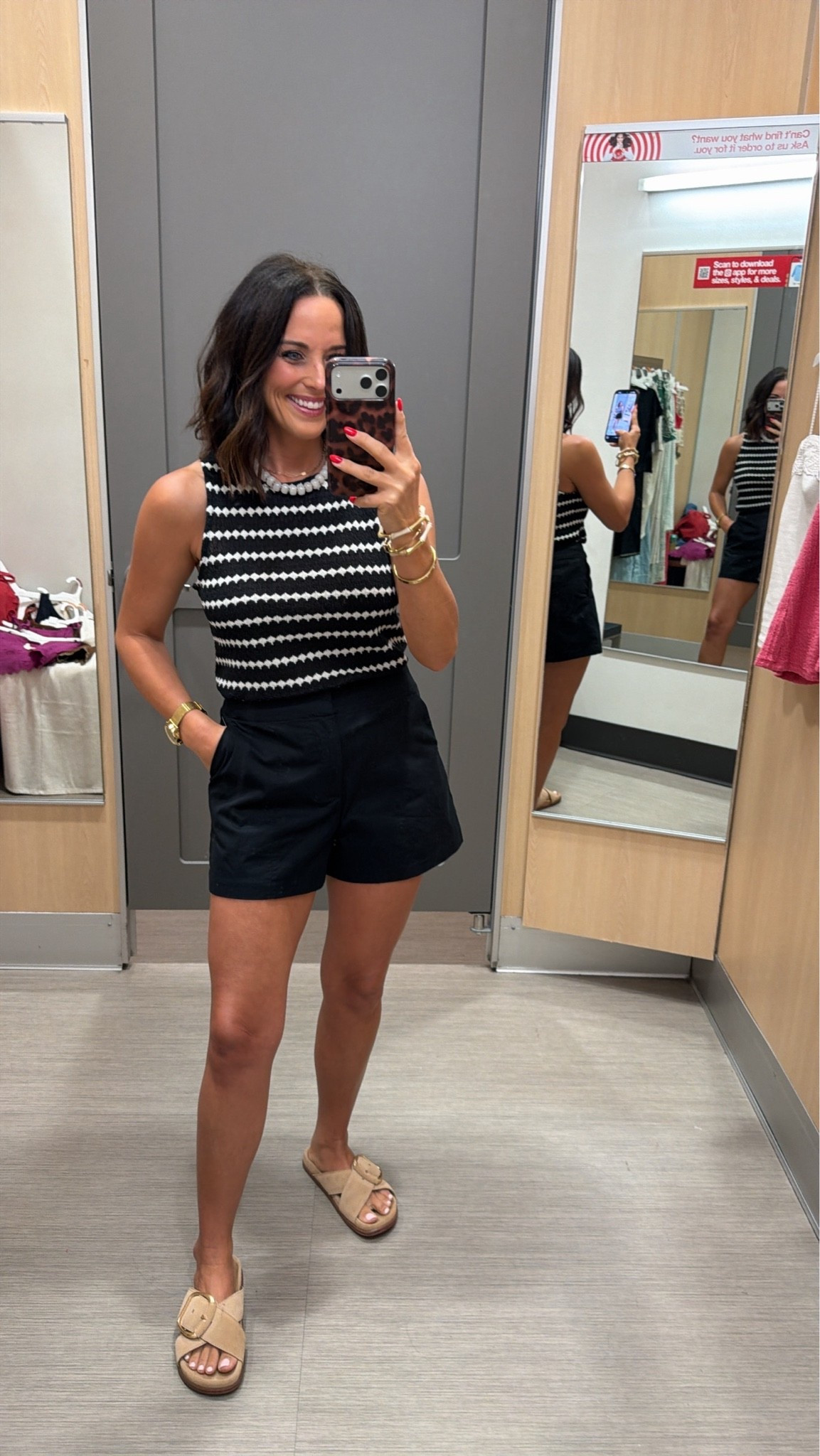 Okay wait… this is so chic. 🖤 The black and white combo feels classic, and these shorts are such a good fit.

Size XS, 5’3 for reference

#LTKStyle #LTKFinds #TargetStyle #TargetFashion #SummerStyle #ClassicStyle #AffordableFashion #OOTD #TargetFinds #LTKUnder50