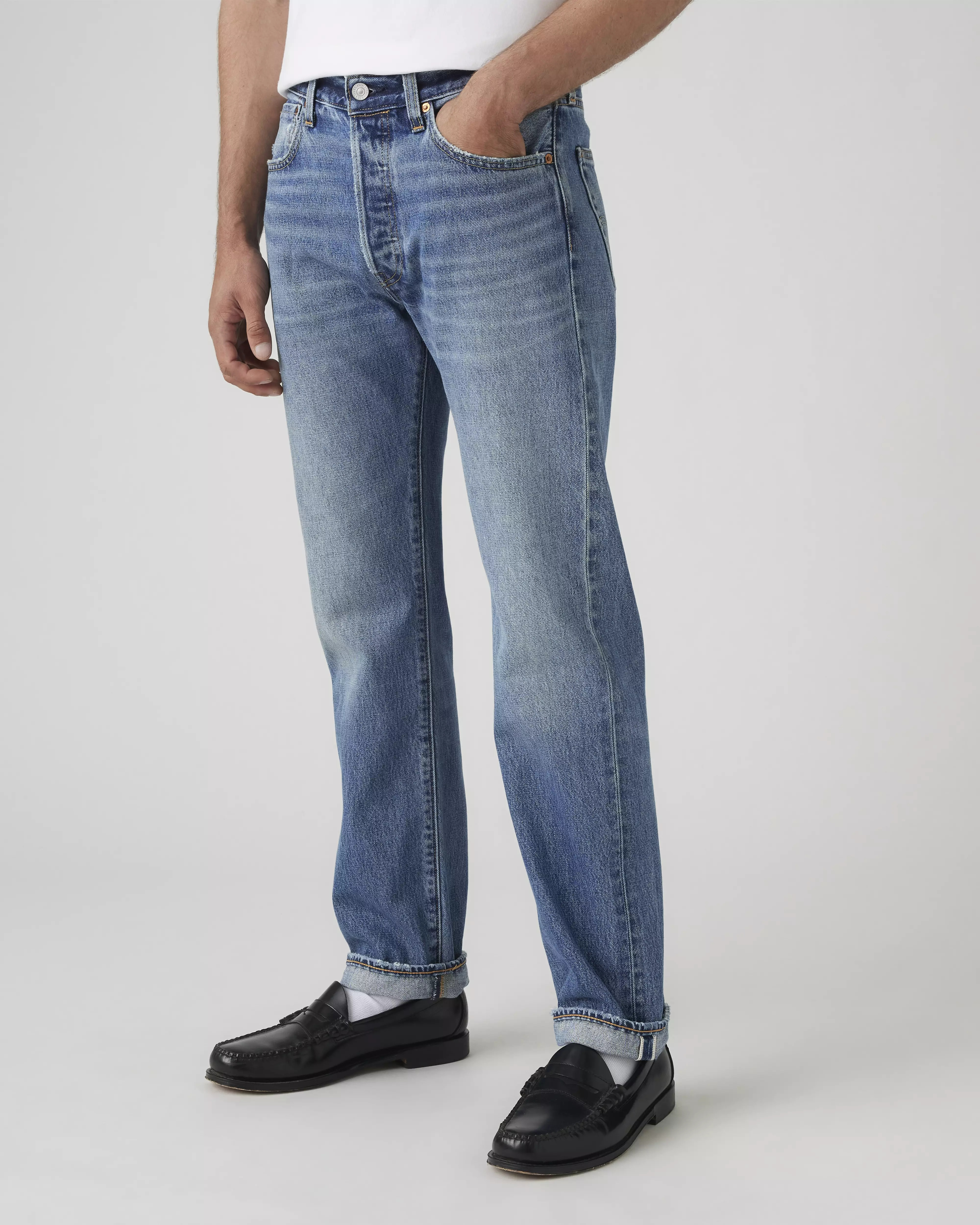 501® Original Selvedge Men's Jeans - Medium Wash | Levi's® US | Levi's US