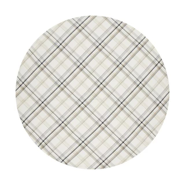 Better Homes and Gardens,  Woven Monday Plaid Table Cloth - Multi Color - 70" - Round | Walmart (US)