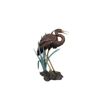 Bronze Heron Fountain | Wayfair North America