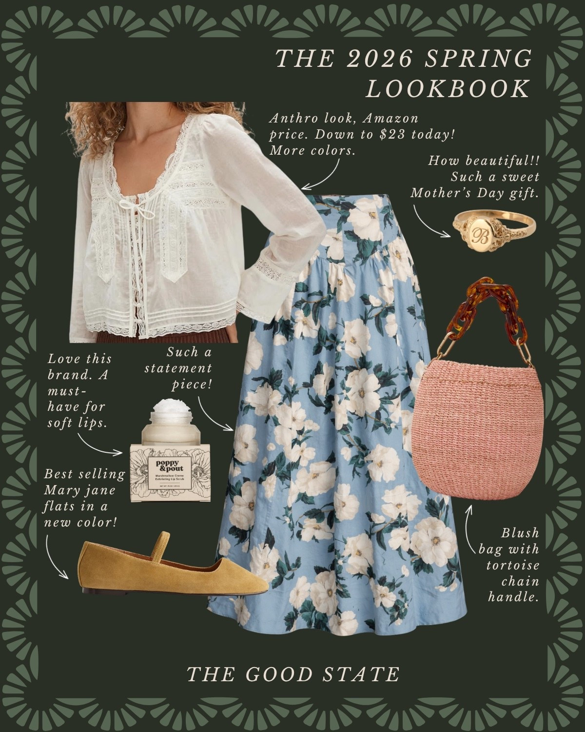 This Spring we are saying YES to happy colors!! We are saying yes to more prints and patterns. Yes to having fun getting dressed! This Lookbook is for the Spring girlies that are saying yes with me! The ones longing for the warmth of sunshine on their skin and a cool breeze blowing through their hair. Shorts and a sweatshirt weather. A flowy dress and a light cardigan. This is for the ladies counting down the days until the farmers market opens back up. The ones who love early mornings at the market—flaky croissant in one hand and a rosemary latte in the other. This is for the ones who can’t resist a bouquet of fresh flowers and are trying to figure out how to grow their own cut flower garden at home (🙋🏼‍♀️). For the ones who spend the golden evenings having a picnic with friends. For the people (like me) who always have a picnic blanket in their car. This is for the girlies love allllll things gingham, their trusty ball cap, pops of color and who firmly believe you can’t have too many neck scarves or bandanas. For the ones who love feminine details like lace trim, dainty florals and ruffles. This Spring may we slow down, breathe deep, embrace the life all around and romanticize the seemingly ordinary moments🌼

#LTKActive #LTKSaleAlert #LTKootd