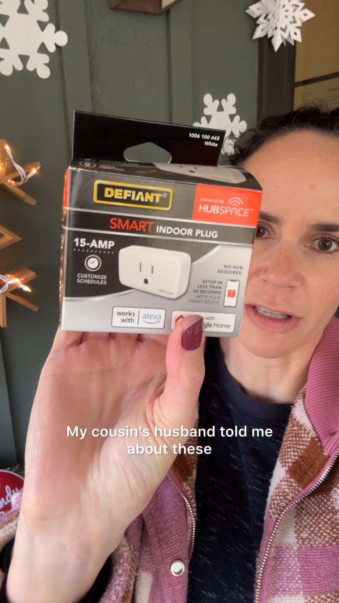 Actually my favorite invention ever. I use these smart plugs everywhere but they’re especially useful for Christmas lights- indoor and outdoors.

At our cottage is have them on timers to turn lamps on and off - so nice in the winter!

And I love how easy the setup is. Control all your lights from your phone.

Technology | outlet | gadget | smart home | Christmas lights | Christmas decorations | Christmas decor | holiday lights | holiday decorations | holiday decor | diy | home improvement | lighting | 

#LTKSeasonal #LTKHoliday #LTKHome