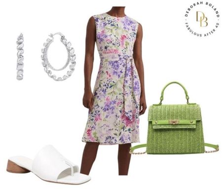 If you are about to celebrate your child’s graduation and not sure what to wear? This is a great look! It’s pretty, feminine and classy. 
I love this soft floral dress from @macys pair it with these stacked heel slides and add a subtle pop of color with this apple green bag.


#LTKSeasonal #LTKstyletip #LTKover40
