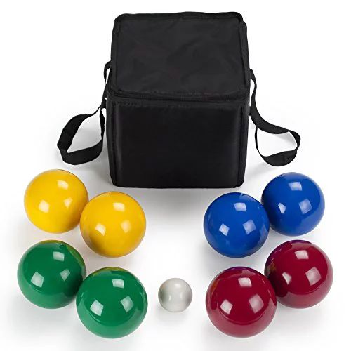 Crown Sporting Goods Premium Resin 4-Player Bocce Ball Set & Carry Case - Walmart.com | Walmart (US)