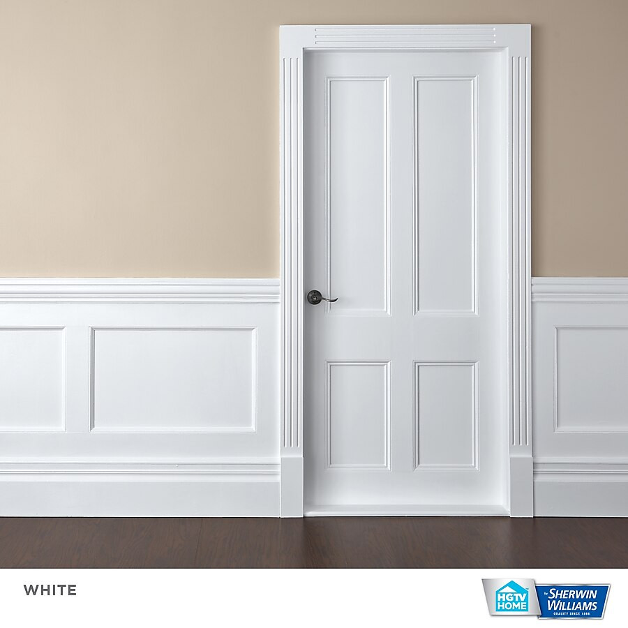 HGTV HOME by Sherwin-Williams  High-gloss Extra White Water-based Interior/Exterior Door and Tri... | Lowe's