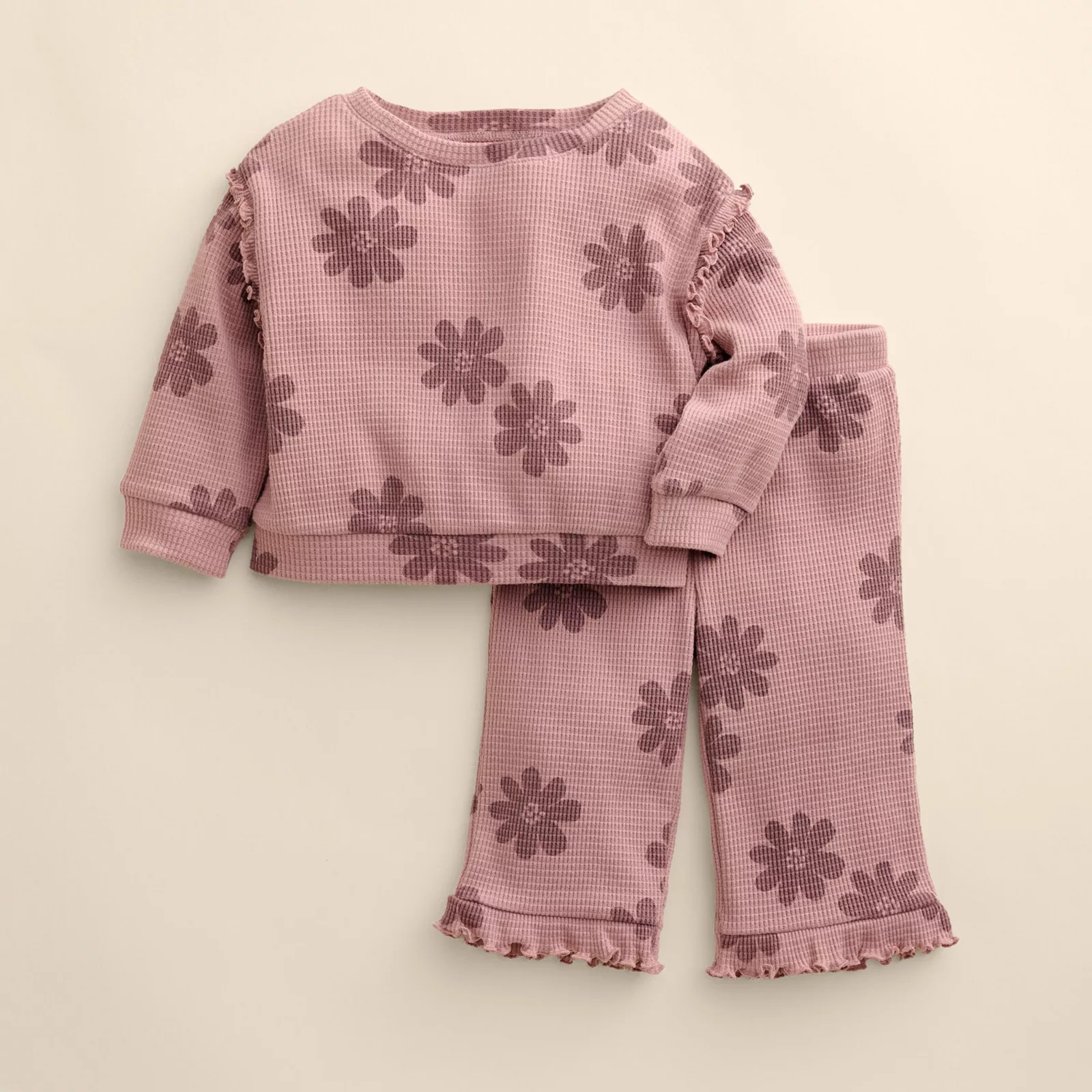 Baby Girl Little Co. by Lauren Conrad Ruffle Crew & Wide Pant SetLittle Co. by Lauren Conrad | Kohl's