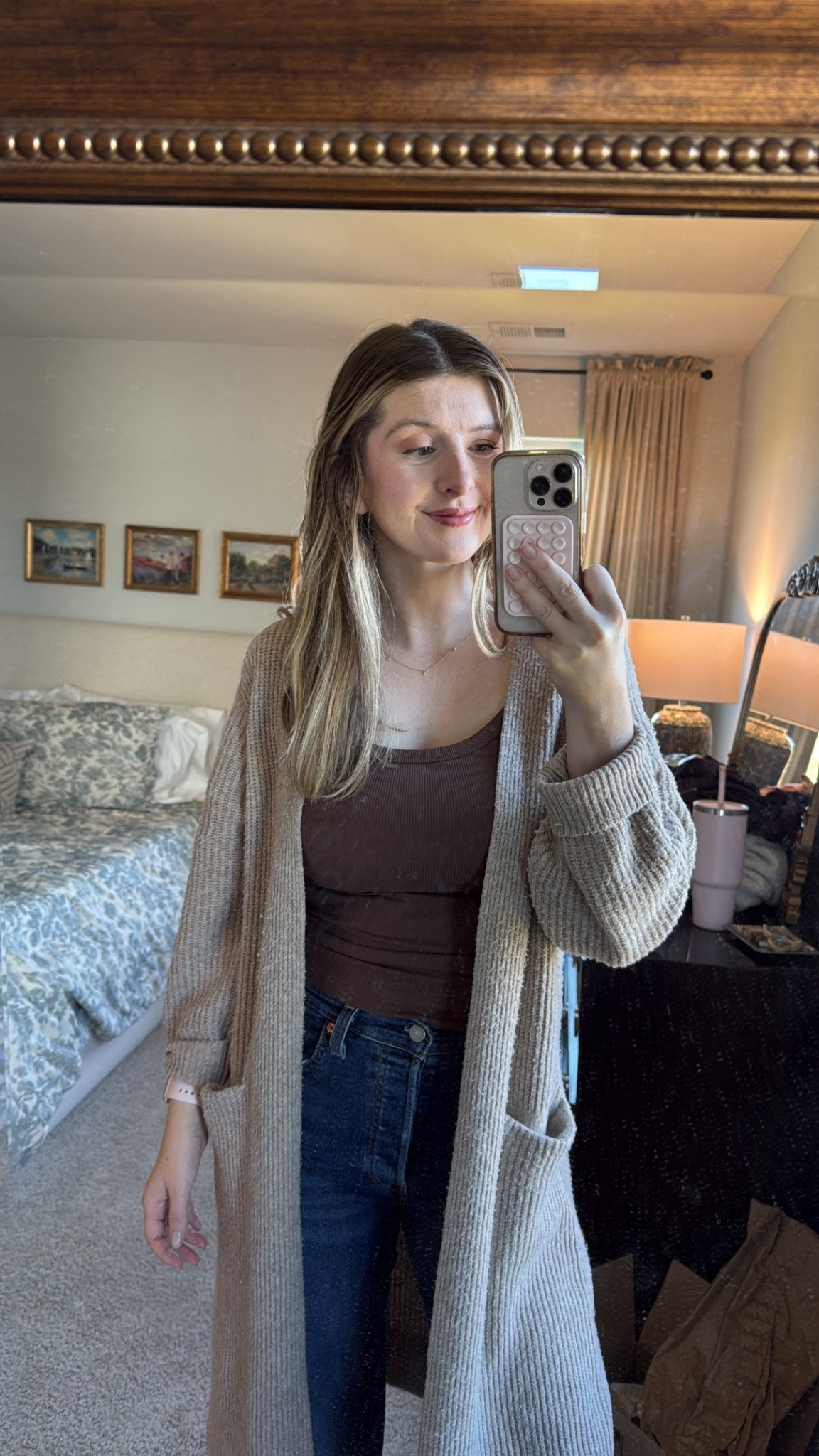 Love this chocolate brown tank top from Walmart. It’s so great for layering in fall and it was only $3. I have it in so many colors! 

#momoutfit #casualoutfit #walmartfashion #chocolatebrown 

#LTKFindsUnder50 #LTKSeasonal #LTKMidsize