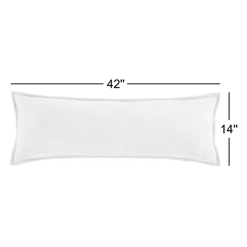 Stella Solid Faux Silk Crushed Velvet Romantic Western 14x42 inch Long Lumbar Pillow | Wayfair North America