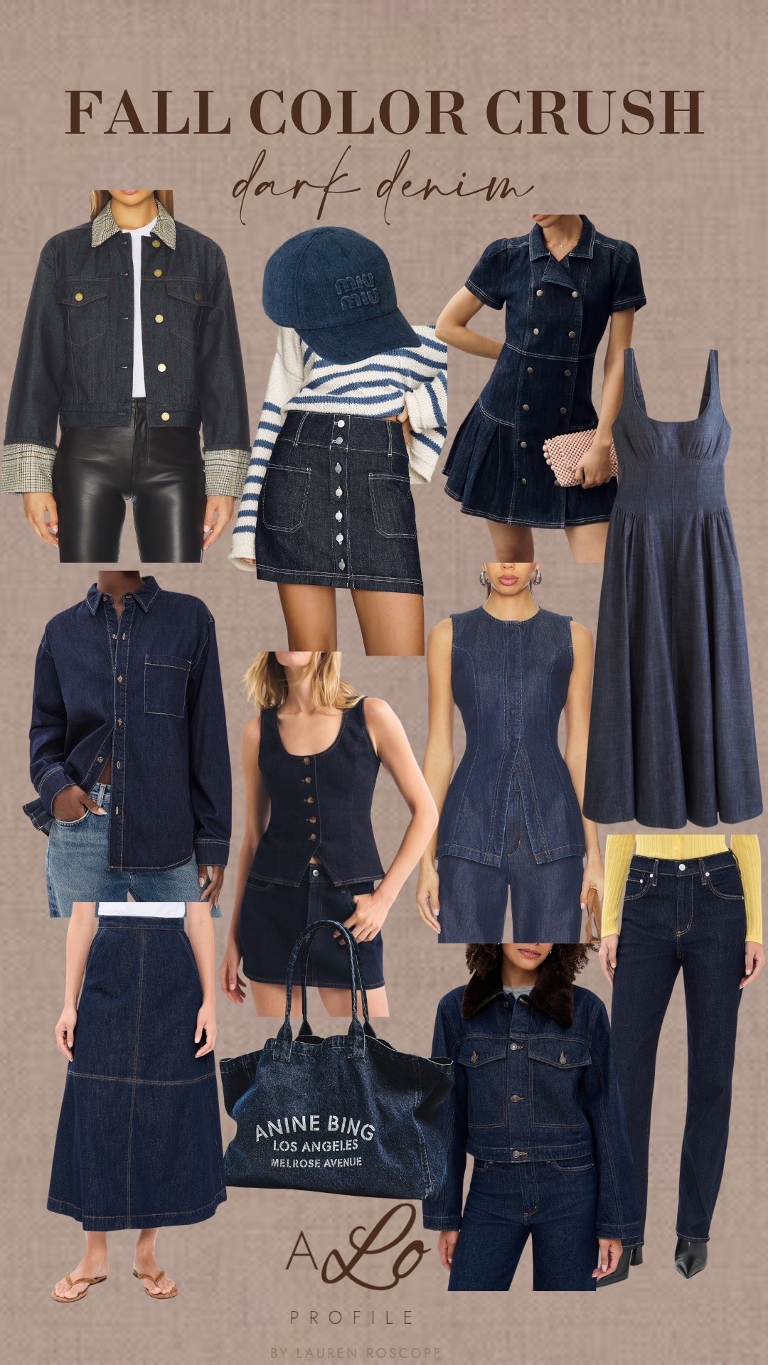 Fall Color Crush: Dark Denim // fall outfit, fall fashion, fall style, fall transition, transitional fall outfit, fall collection, fall outfit ideas, fall inspo, fall wardrobe, outfits for fall