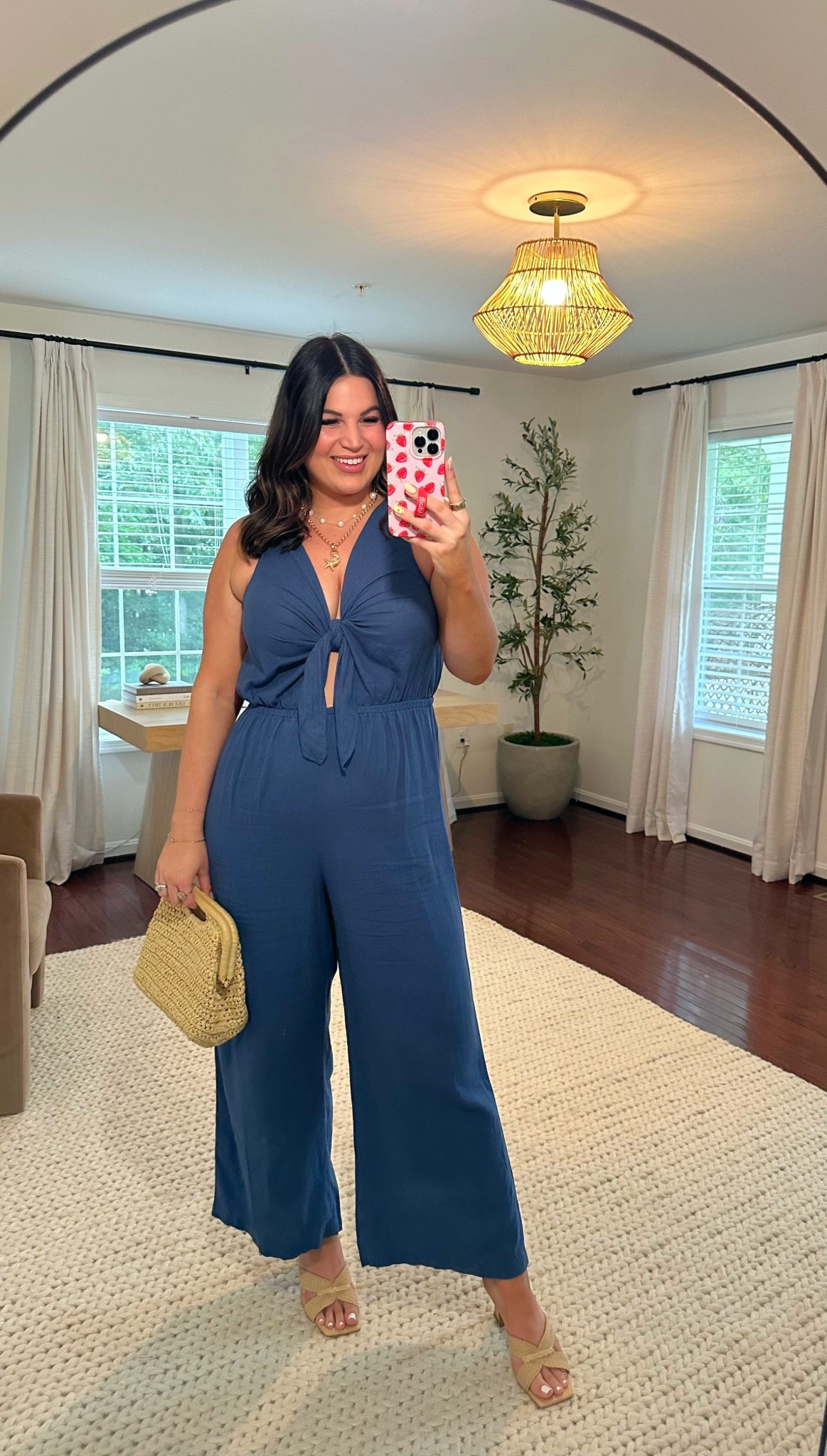 Midsize summer outfit inspo for date night or girls night! 

Jumpsuit - xl
Heels are older from DV, linked similar 
Bag is older from Abercrombie, linked a really similar option from Amazon 



#LTKMidsize #LTKStyleTip #LTKSeasonal