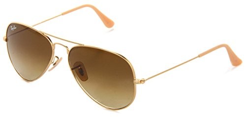 RayBan Aviator Gold Brown Gradient 58mm Unisex Sunglasses 11285 | Jomashop.com & JomaDeals.com