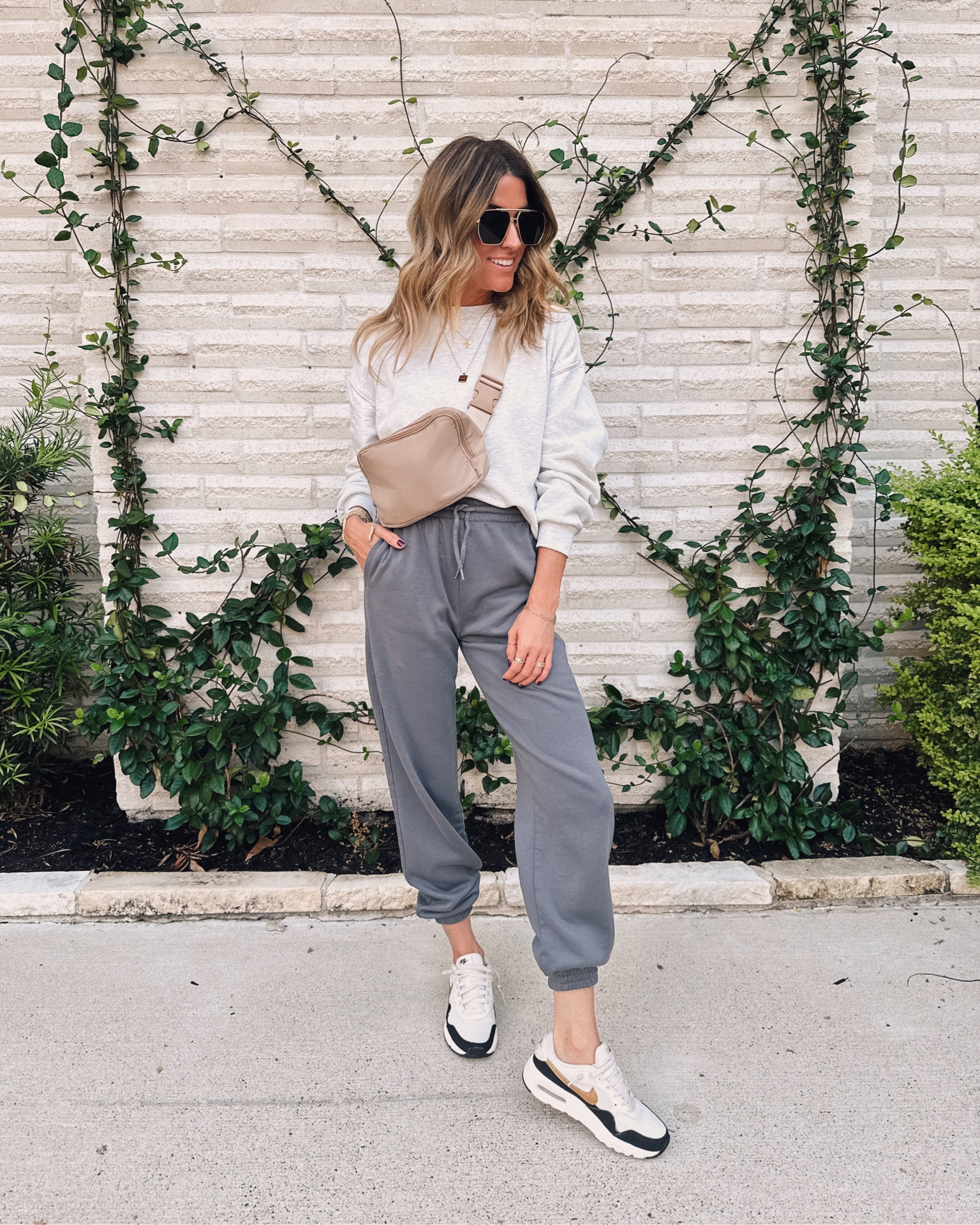 Casual comfy! 
Small in sweatshirt 
xs in joggers. 



#LTKshoecrush #LTKtravel