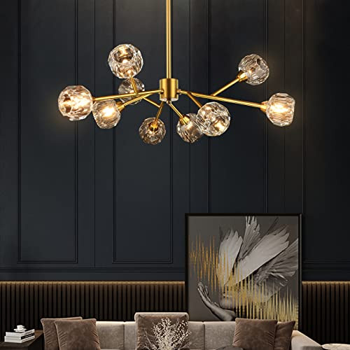 Weesalife Sputnik Chandeliers for Dining Room Light Fixture Over Table, Modern Crystal Chandelier... | Amazon (US)