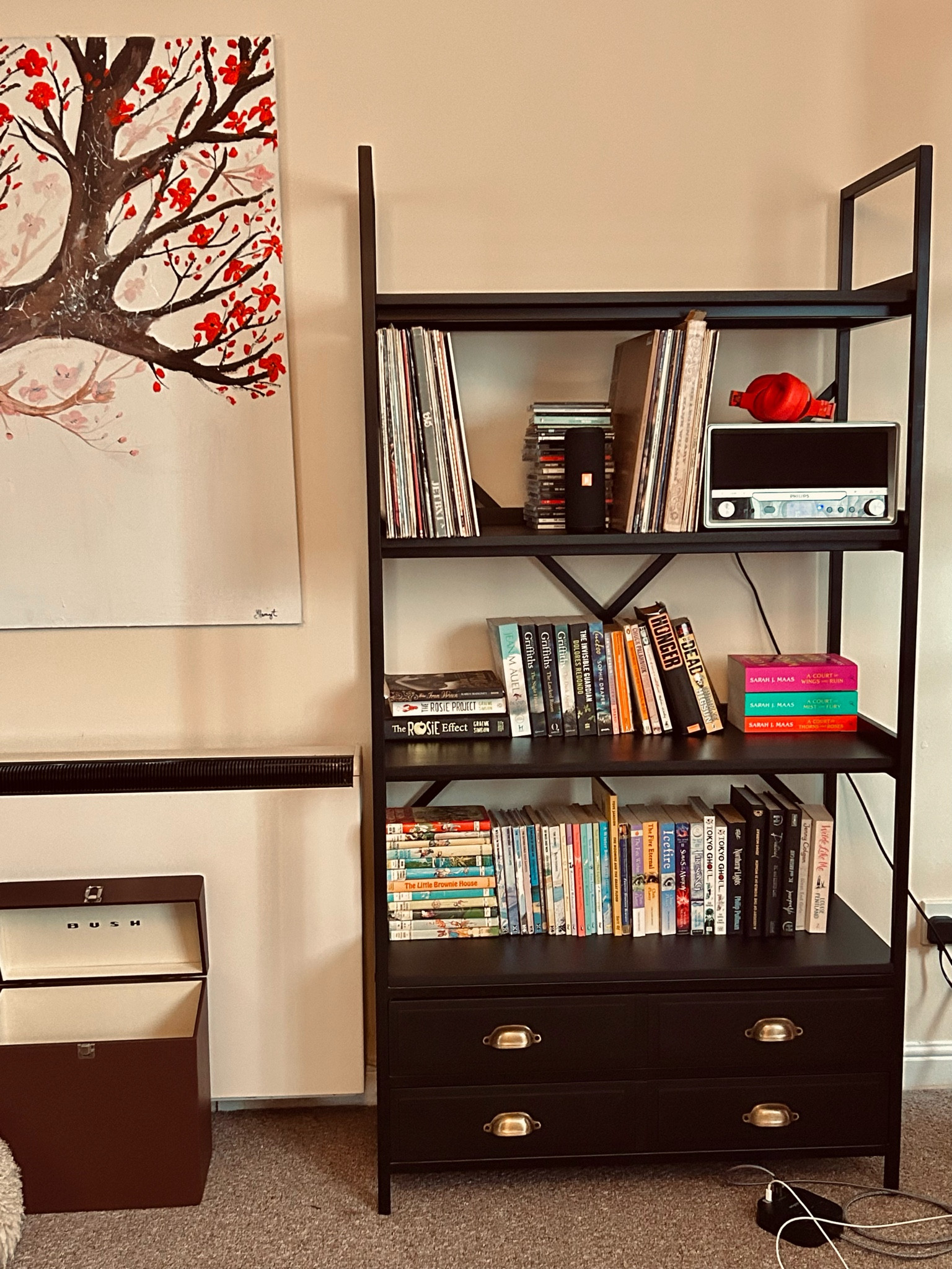 Dunelm Fenway shelving unit - perfect for record & book storage #homedecor #furniture 

#LTKuk