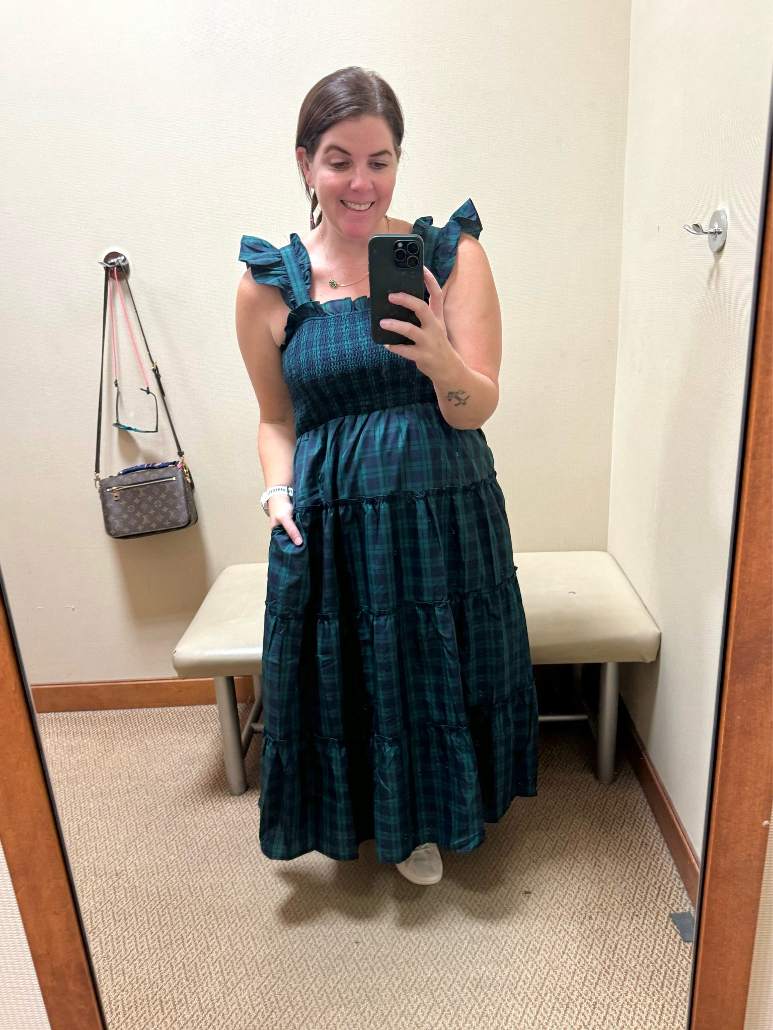 If you love the look of Hill House’s Nap Dress, you I’ll love this dress! The plaid is a blackwatch plaid, the fit is TTS, the dress is perfect to dress up or down for any holiday event you have! I wish this one came in a few other plaids as it is so pretty for the holidays! 

#LTKstyletip #LTKparties #LTKHoliday