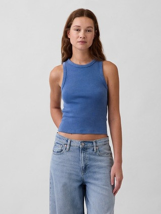 Heavyweight Rib Halter Tank Top | Gap (US)