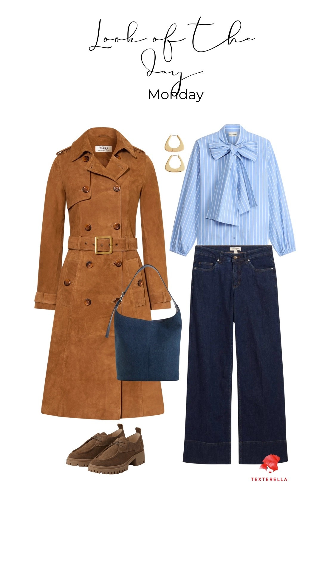 Lässiges Office Outfit: Jeans, Schluppenbluse, Ledermantel. 

#darkwashdenim

#LTKdeutschland #LTKspring #LTKworkwear