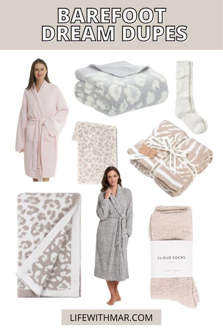 The best barefoot dream dupes I could find! From barefoot dream dupe blankets, socks, and robes, you can find something you love! 💗

#LTKunder50 #LTKSale #LTKstyletip