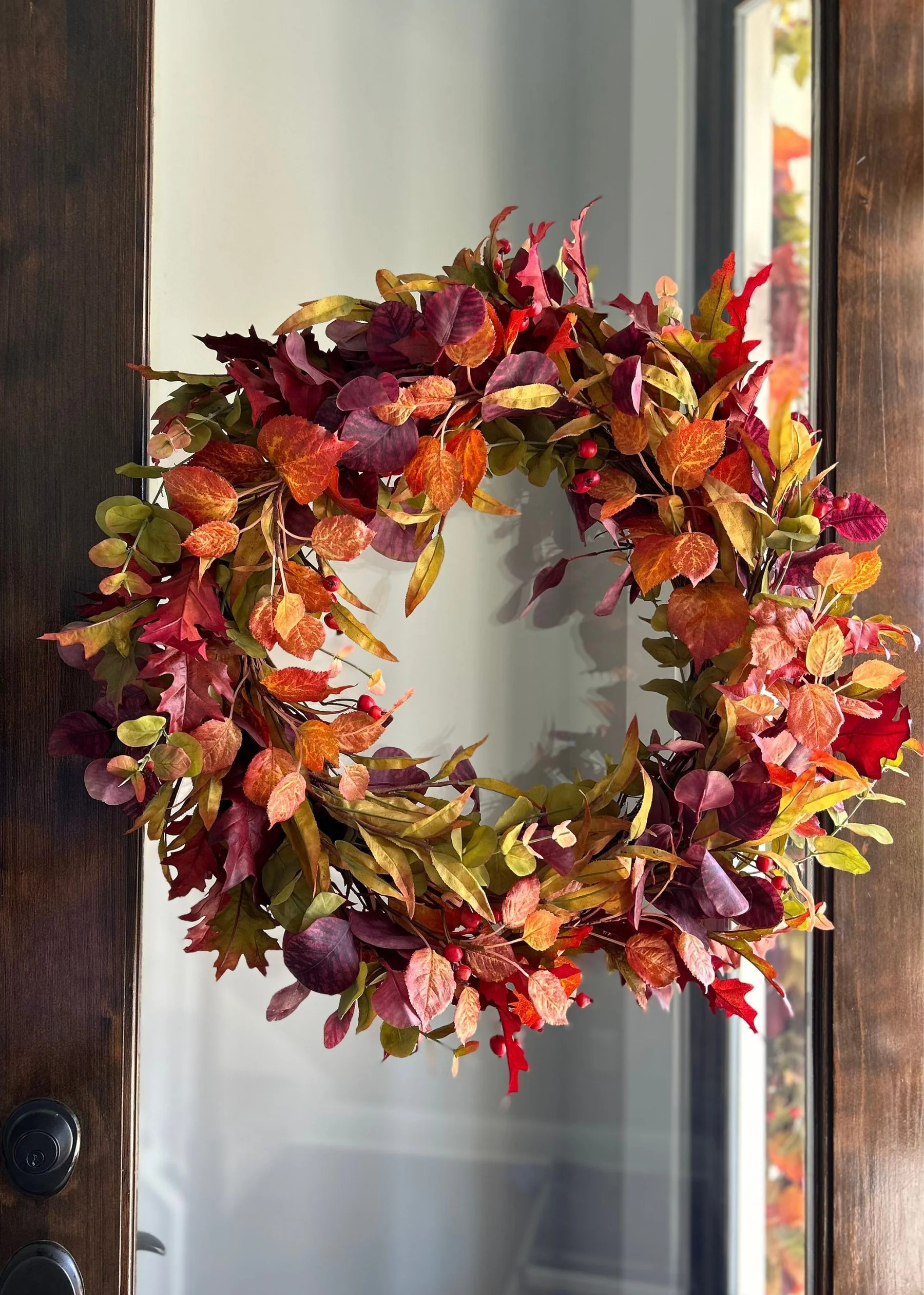 Faux Eucalyptus Fall Wreaths For Front Doors at Afloral | Afloral