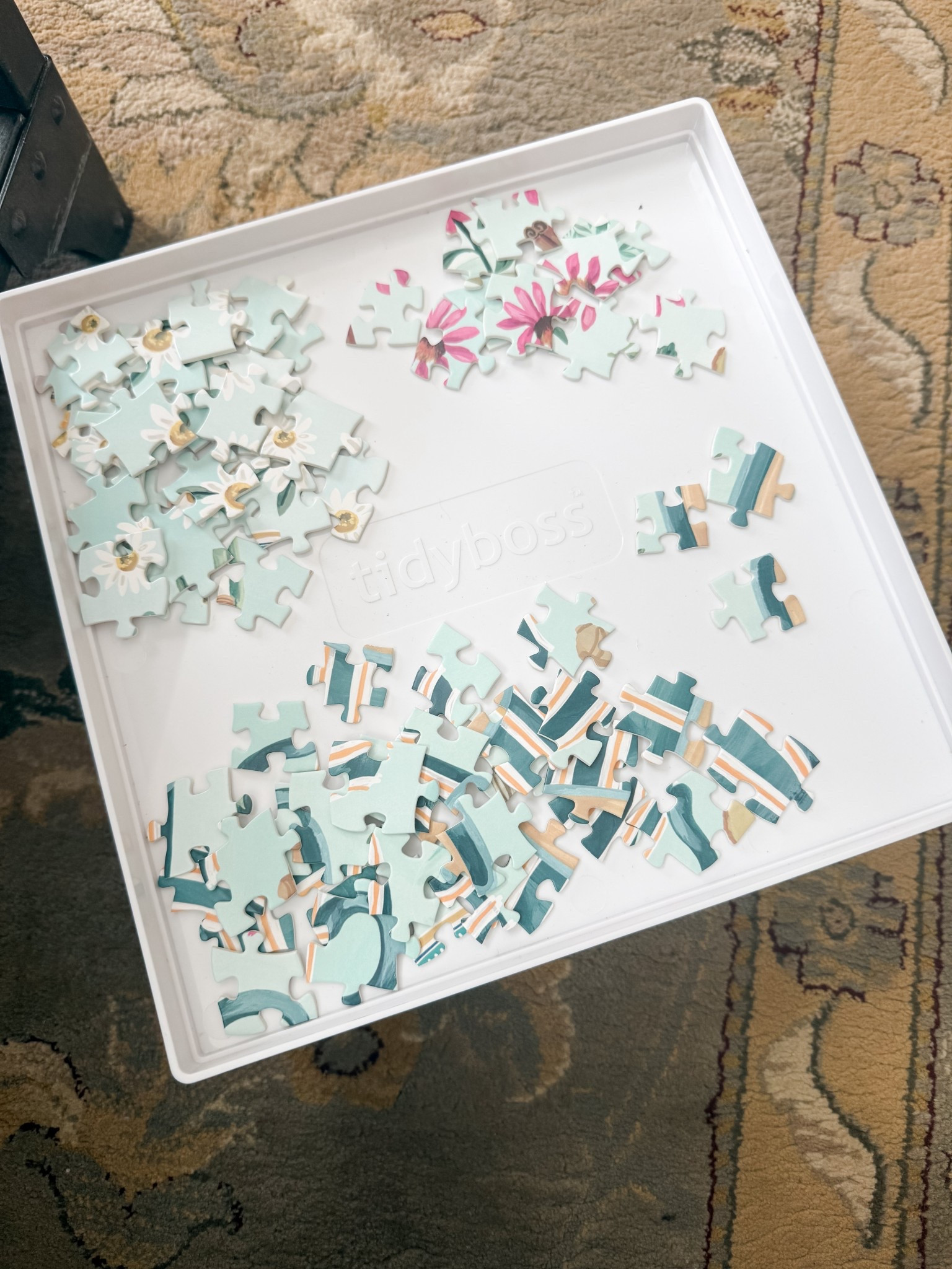 These puzzle sorting trays have quickly become one of my favorite things! I’ve enjoyed doing more puzzles this winter and love sorting colors or patterns onto these trays - which is also super helpful when I have such limited space available in our small city home.

#LTKHome #LTKmomlife #LTKdayinmylife