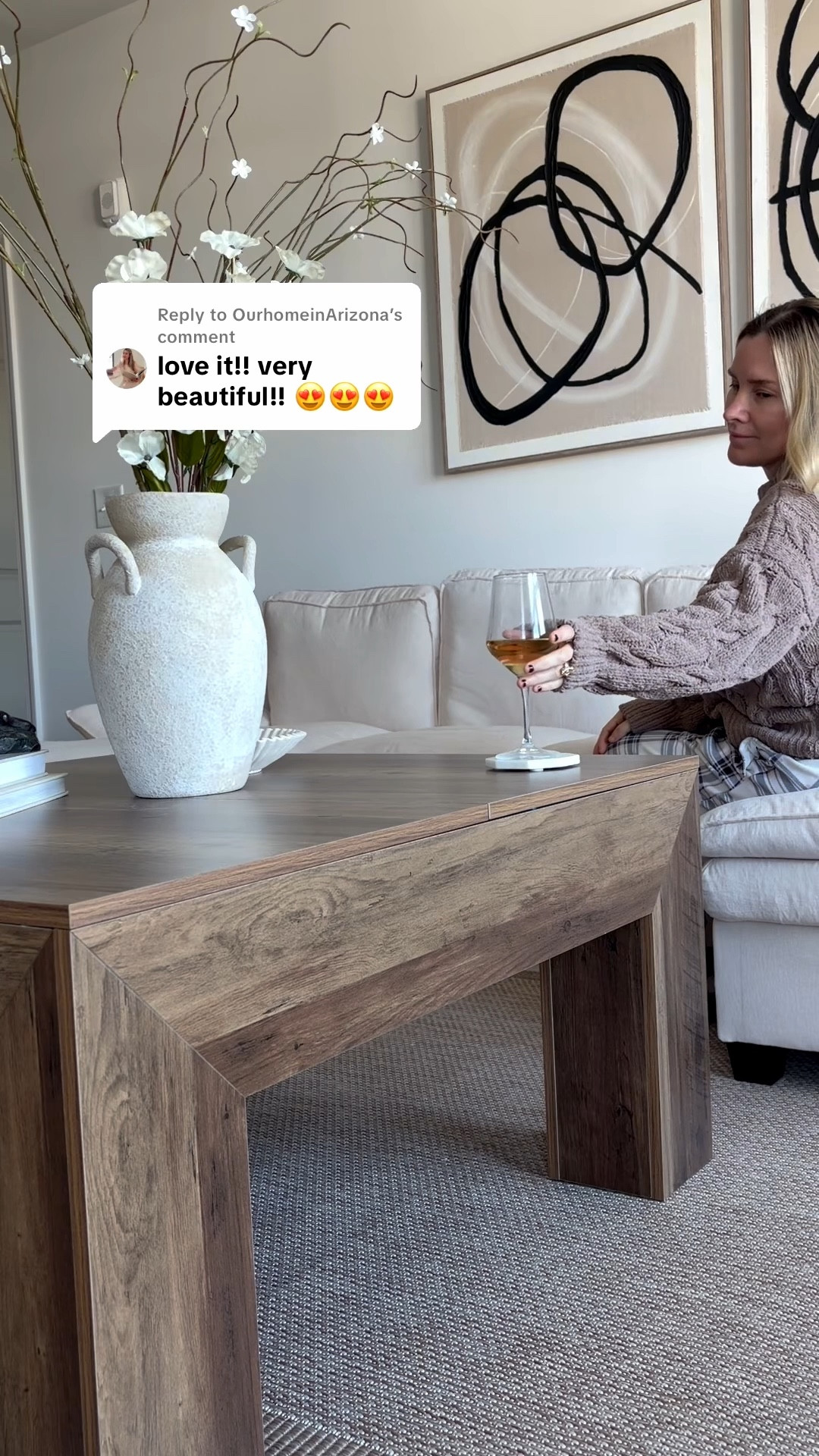 Love is in the air 💘coffe table , my sofa 😊 obsessed. 

#LTKdayinmylife #LTKHome #LTKValentine