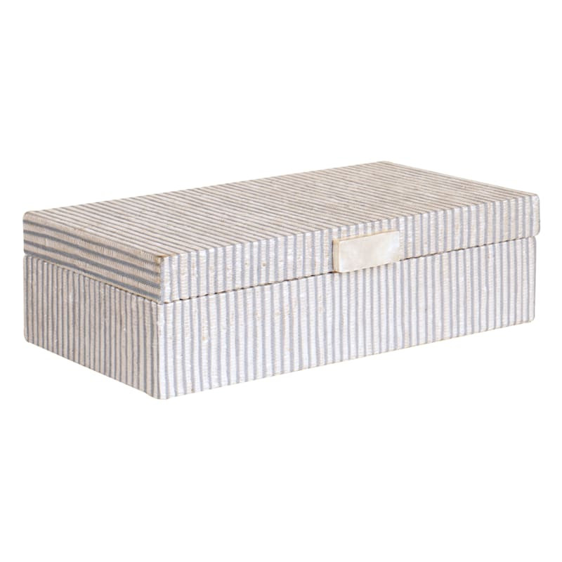 Grace Mitchell Blue Water Hyacinth Box, 13x4 | At Home