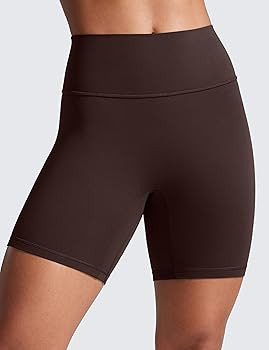 CRZ YOGA Secretsculpt Womens Butterlift High Waist Scrunch Butt Biker Shorts 6 Inches - No Front ... | Amazon (US)