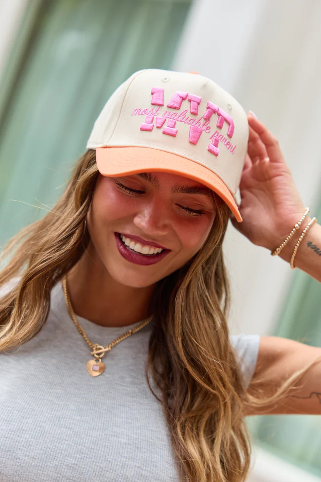 MVP Orange Trucker Hat | Pink Lily