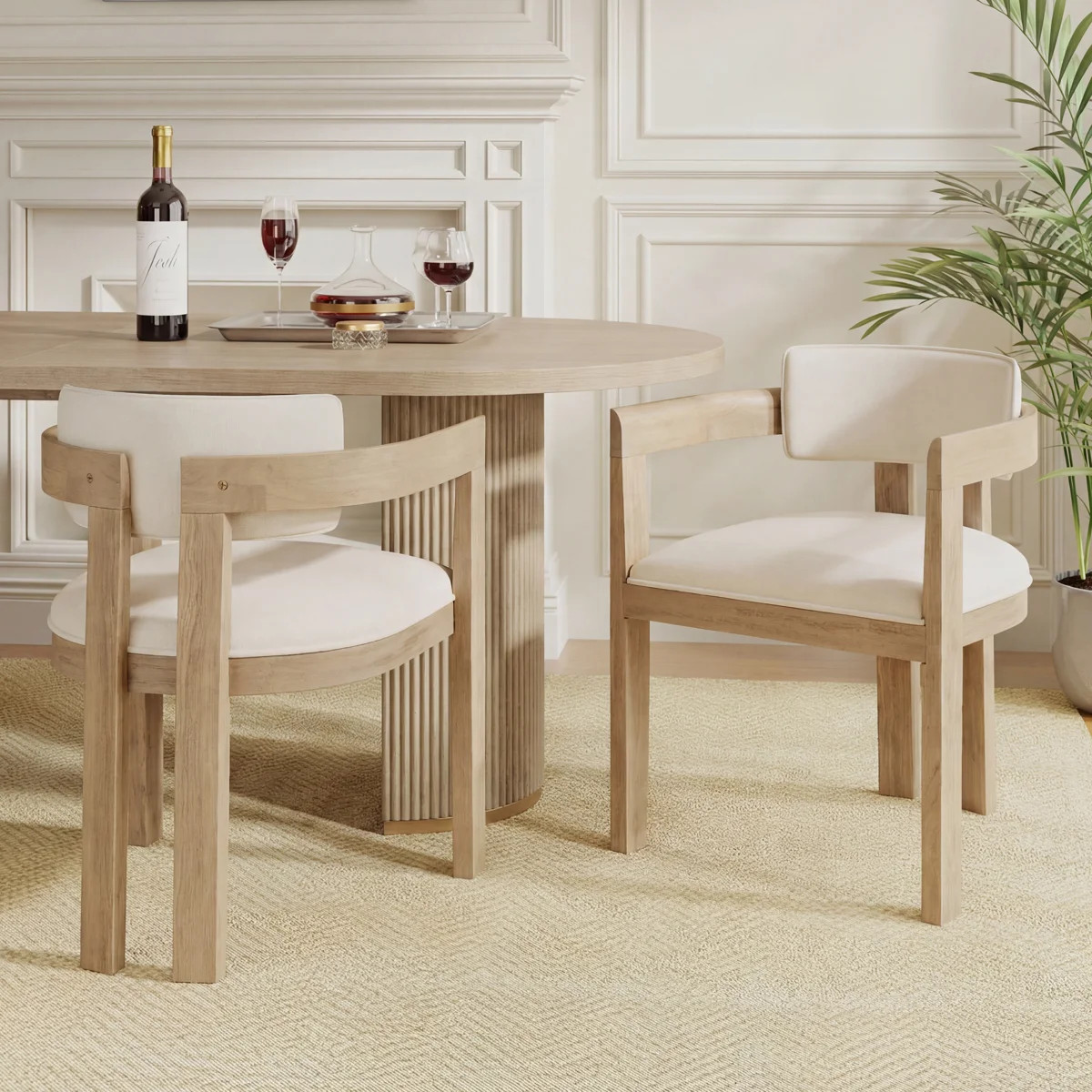 Lyddia Wood Upholstered Dining Chair | Wayfair North America