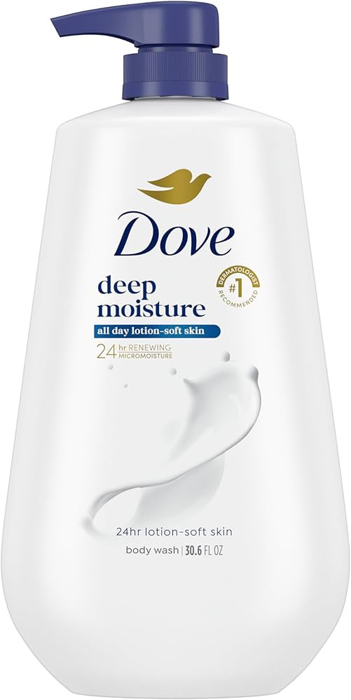 Dove Body Wash Deep Moisture for 24hr Lotion-Soft Skin Moisture Moisturizing Skin Cleanser with N... | Amazon (US)